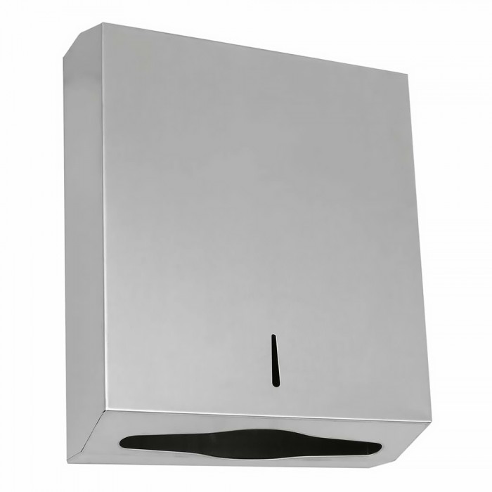 Επιτοίχια Θήκη για Χειροπετσέτες Ζικ-Ζακ - Matt Inox, Pam & Co, W28,5 x D10 x H37 (cm), 122-011