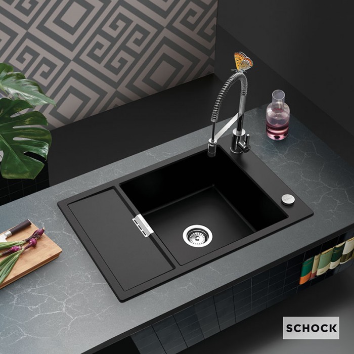 Νεροχύτες Schock Cristadur Mono 15180-1442 Silverstone (78X51cm) Ένθετος Germany