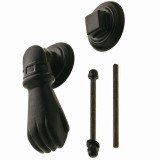 Σιδερένιο ρόπτρο (γροθιά) εξώπορτας AMIG MOD.4 ΜΑΥΡO