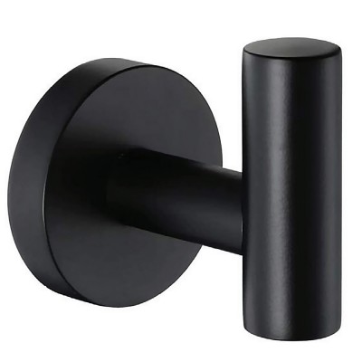 Άγκιστρο μπάνιου Μονό Interflex 187548 με στρογγυλή βάση Μαύρο ματ