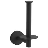 Χαρτοθήκη Μπάνιου Κάθετη Επιτοίχια Μεταλλική Μαύρη Interflex 187551