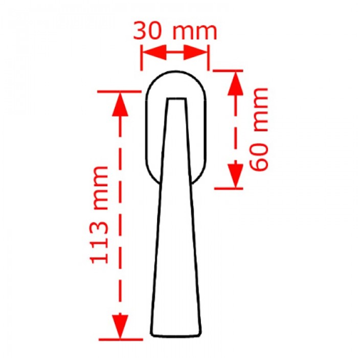 Γρυλόχερο παραθύρου 1Τεμ. Αντικέ 20-64 113mm X 30mm viobrass