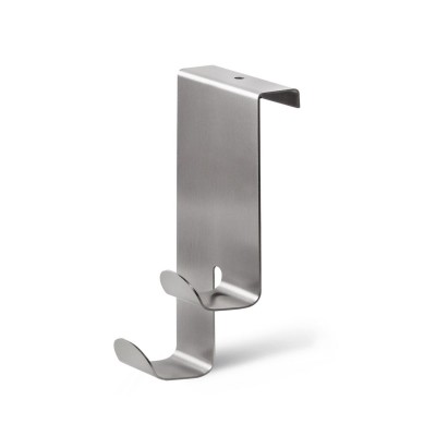 Inox Μεταλλική Κρεμάστρα Πόρτας 2 Θέσεων 202 Grekon