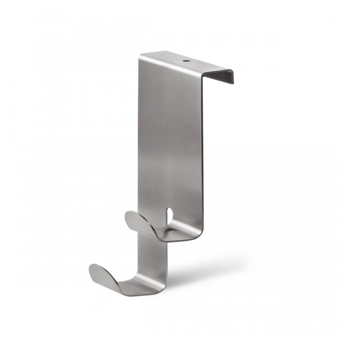 Inox Μεταλλική Κρεμάστρα Πόρτας 2 Θέσεων 202 Grekon