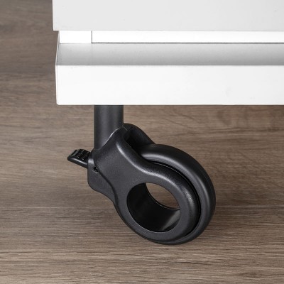 Ρόδες επίπλου για απαλή και αθόρυβη ολίσθηση με πλάκα στήριξης, Ø 50 mm, Ατσάλι και πλαστικό, μαύρο, 4 τεμ 2041414