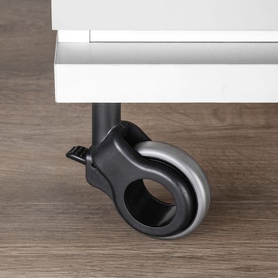 Ρόδες επίπλου για απαλή και αθόρυβη ολίσθηση με πλάκα στήριξης, Ø 50 mm, Ατσάλι και πλαστικό, Γκρί, 4 τεμ 2041421