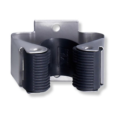 Γάντζος - Δαγκάνα για σκούπες και εργαλεία Αυτοκόλλητο INOFIX 2 τεμαχίων 2055-7 σε Mat Chrome