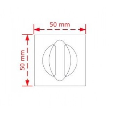Ροζέτα με κλείστρο ασφαλείας inox matt 263 WC