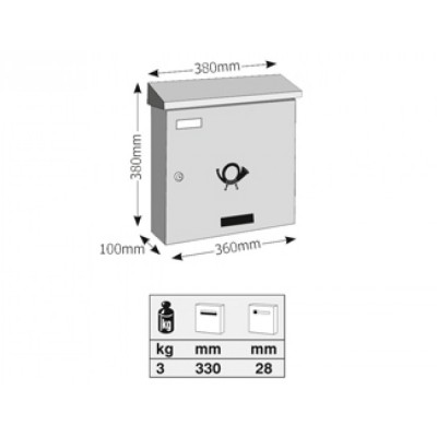 Γραμματοκιβώτιο Κυπαρισσί Λονδίνο 9001