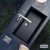 Νεροχύτες Schock Cristalite Manhattan 30080U-1421 Asphalt (75X45.6cm) Ένθετος & Υποκαθήμενος Germany