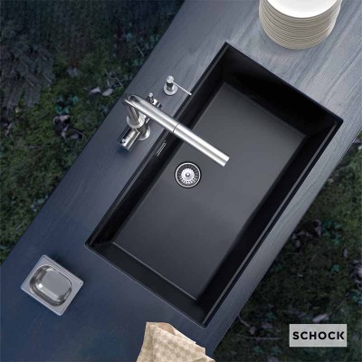 Νεροχύτες Schock Cristalite Manhattan 30080U-1301 Superwhite (75X45.6cm) Ένθετος & Υποκαθήμενος Germany