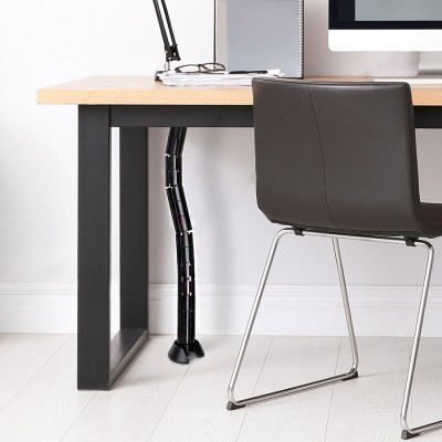 Στήλη Διαχείρισης και Οργάνωσης καλωδίων σε Μαύρο πλαστικό Αποτελούμενο απο 14 Κυκλικούς Σπονδύλους εως 770 mm Emuca 3025917 