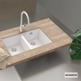 Νεροχύτες Schock Cristalite Manhattan 30290U-1401 Nero (75X45.6cm) Υποκαθήμενος Germany