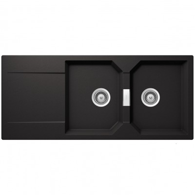 Νεροχύτες Schock Cristalite Manhattan 30300-1401 Nero (116X51cm) Ένθετος Germany