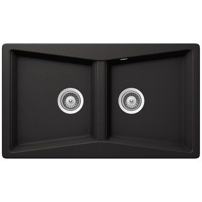 Νεροχύτες Schock Cristalite City 32290-1401 Nero (86X50cm) Ένθετος Germany