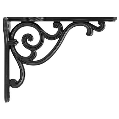 Γωνία ραφιού 349 Μαύρο Roline σε Μαύρο  11,5cm x 15,0cm