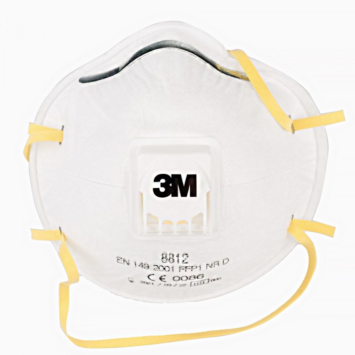 Μάσκα προστασίας προσώπου 3Μ 8812 με φίλτρο προστασίας FFP1 NR D και βαλβίδα εκπνοής