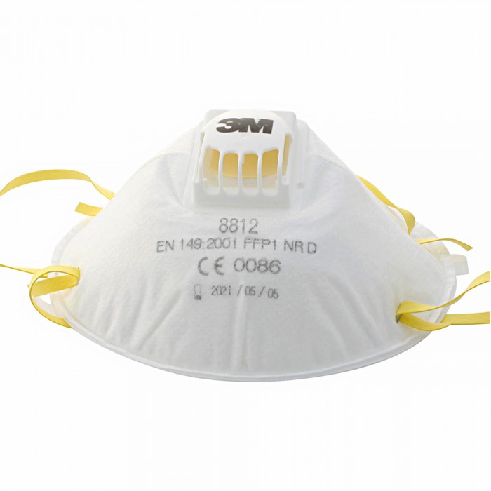 Μάσκα προστασίας προσώπου 3Μ 8812 με φίλτρο προστασίας FFP1 NR D και βαλβίδα εκπνοής