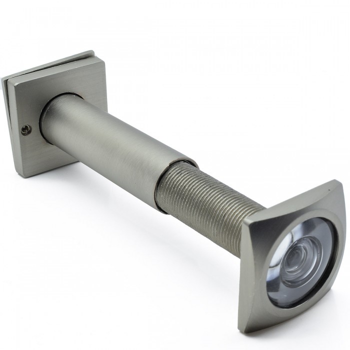 Ματάκι Εξώπορτας Τετράγωνο 60-100mm σε Νίκελ Σατινέ Perfect 410-17
