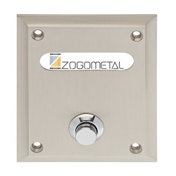 Κουδούνι μπουτόν εξώπορτας σειρά 470 Νίκελ ματ / Χρώμιο