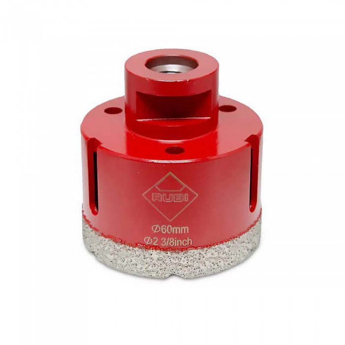 Τρυπάνι Διαμαντιού για γυαλί, κεραμικά, πλακίδια  60mm Rubi Diamant Dry Gres4Drill 4915