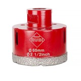 Τρυπάνι Διαμαντιού για γυαλί, κεραμικά, πλακίδια  65mm Rubi Diamant Dry Gres4Drill 4916