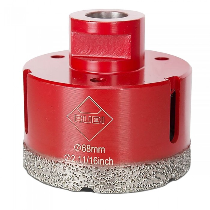Τρυπάνι Διαμαντιού για γυαλί, κεραμικά, πλακίδια  68mm Rubi Diamant Dry Gres4Drill 4917