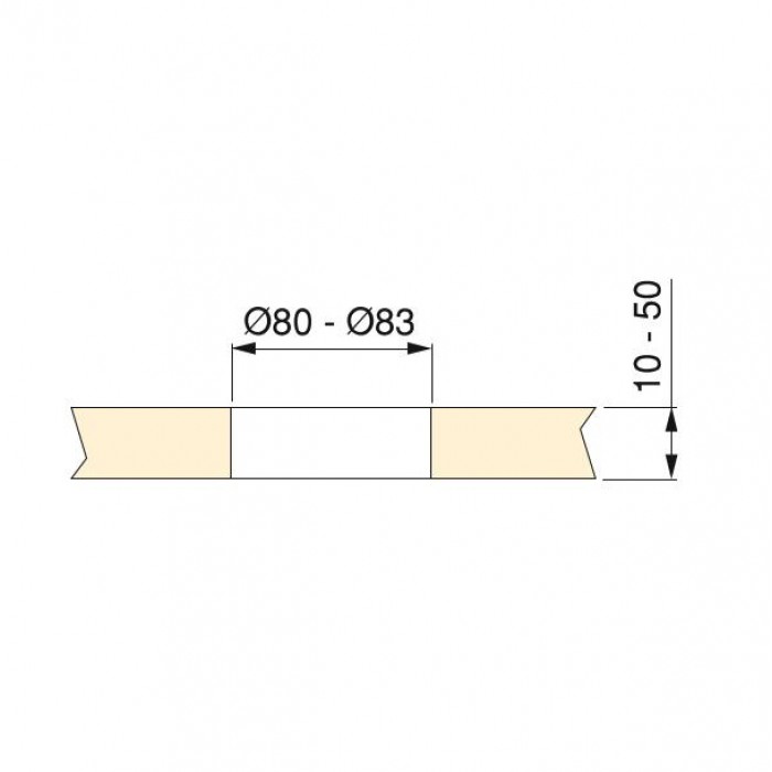 Πρίζα Γραφείου Ø80 mm Μαύρη με 2 θύρες USB και μια πρίζα Σούκο Emuca Circle 80 5048414