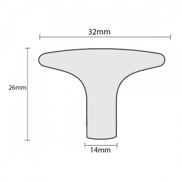 Πόμολα επίπλων 32mm 5310 σε Χρυσό Ματ