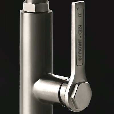 Ψηλή Μπαταρία Κουζίνας Πάγκου με ντους Inox Gessi Officine 60053-149