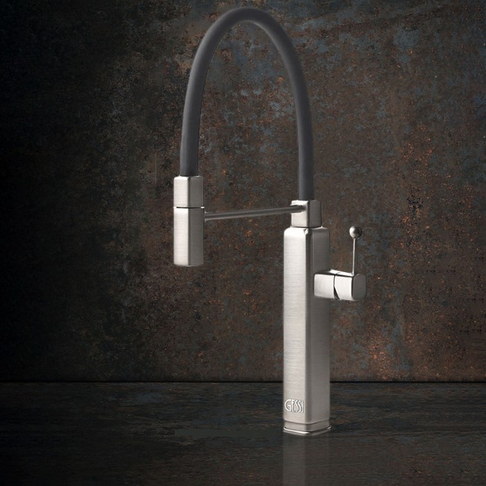 Μπαταρία Κουζίνας με ντους Gessi Happy 60061-149 Inox