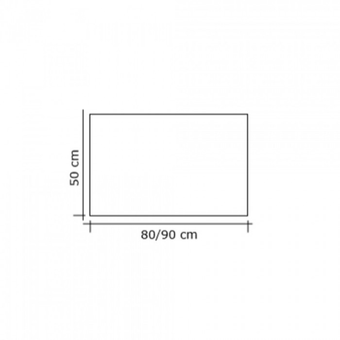 Μεταλλική Κάλυψη τζακιού σε Μαύρο  50x80cm
