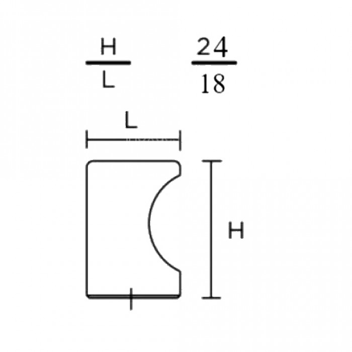 Πομολάκι επίπλου 6040 Μαύρο Ματ Ø18