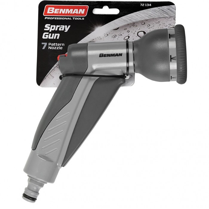 Πιστόλι ποτίσματος Ρυθμιζόμενο με 7 Τύπους Ψεκασμού Benman 72134