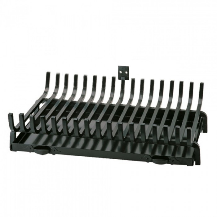 Σχάρα Ζωγομετάλ 658 σε Μαύρο με Σταχτοθήκη 68 x 47 cm