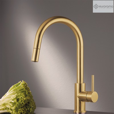 Μπαταρία κουζίνας Eurorama 702600-211 Gold Brushed PVD Armando Vicario Italy