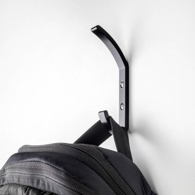 Κρεμάστρα ρούχων Αλουμινένια 119 x 14mm  Μαύρη Nelson Emuca 7200114