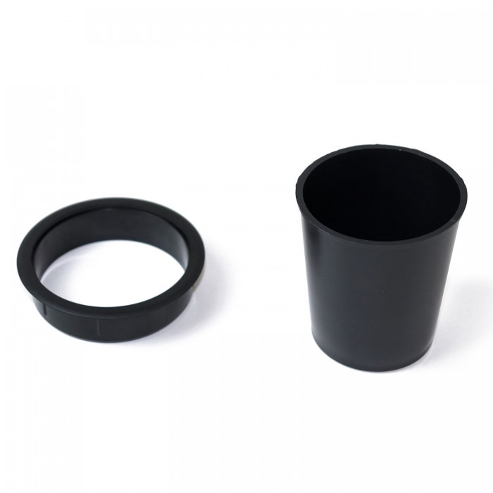 Πλαστικό Δοχείο Γραφείου για Μολύβια και άλλα αντικείμενα Ø80mm Emuca 3920317 Μαύρο