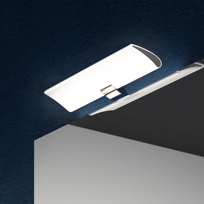 Απλίκα Μπάνιου LED πάνω από καθρέφτη, 30cm, IP44, ψυχρό λευκό φως, κατασκευή από πλαστικό επιχρωμιωμένο 5150211