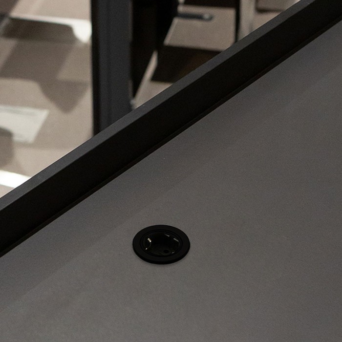 Πρίζα Επίπλων Χωνευτή Ø54mm Μαύρη Emuca 5048314