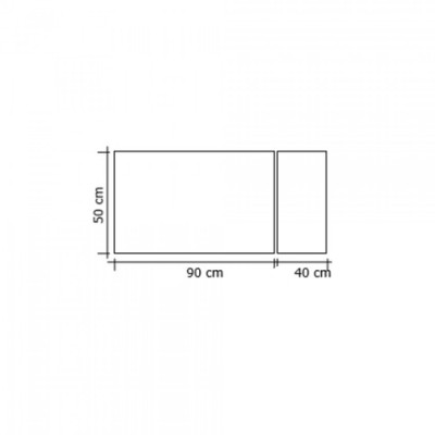 Μεταλλική Κάλυψη τζακιού 500 σε Χρώμα Μαύρο 90x50x40
