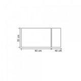 Μεταλλική Κάλυψη τζακιού 500 σε Χρώμα Μαύρο 90x55x40