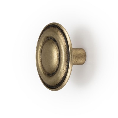 Πόμολα επίπλων Luanda, Zamak, Old gold Ø 33 Emuca 9358655