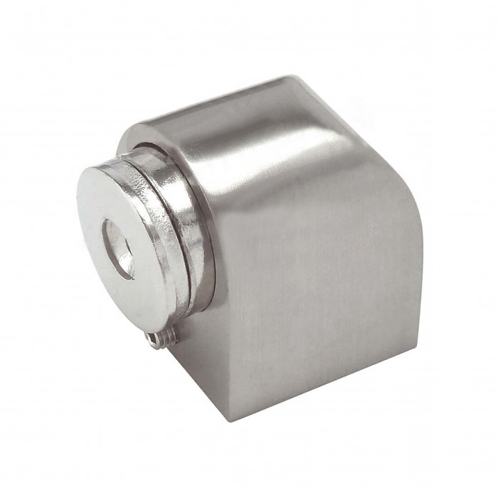 Μαγνητικό στοπ δαπέδου ματ νίκελ 064-8001 Metalor