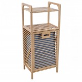 Καλάθι απλύτων Ραφιέρα Ankor 40x30x95 bamboo/γκρι, 814299