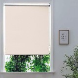 Ρόλερ Σκίασης Ημιδιαπερατό Τυποποιημένης Διάστασης 120 x 230cm σε χρώμα Μπέζ με Πλαστική Αλυσίδα Frans Interior Design