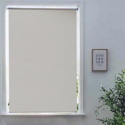 Ρόλερ Σκίασης Ημιδιαπερατό Τυποποιημένης Διάστασης 120 x 230cm σε χρώμα Γκρί με Πλαστική Αλυσίδα Frans Interior Design