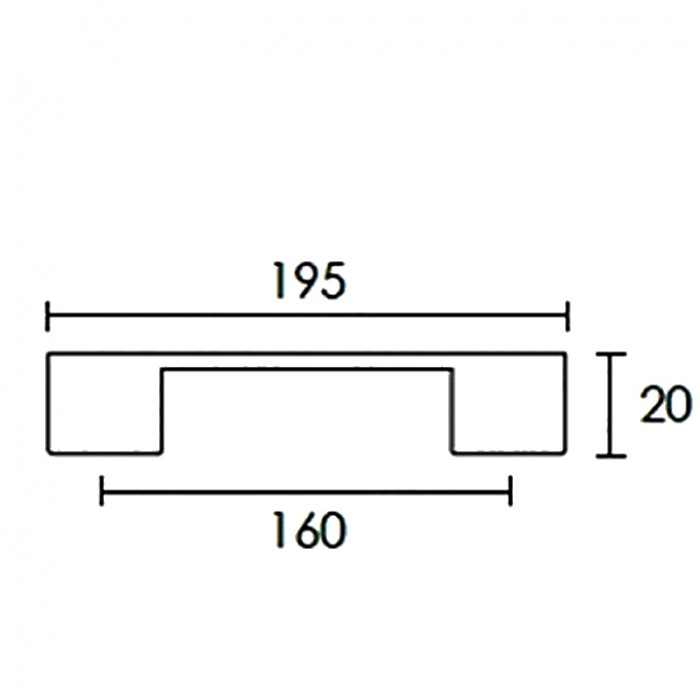 Λαβή επίπλων Conset C1009 - 160mm Ματ Νίκελ