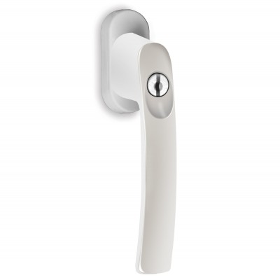 Γρυλόχερο Κουφώματος με ενσωματωμένη κλειδαριά Conset c1465 σε Ματ Άσπρο