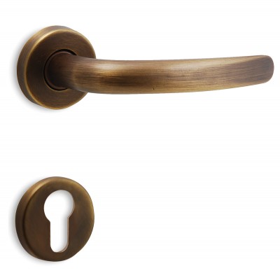 Πόμολα πόρτας χειρολαβή με ροζέτα C605 αντικέ ματ